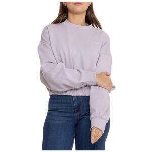 Levi’s Sporty Cinch Sweatshirt Lavender Purple Women’s S Cotton Crew Kidcore